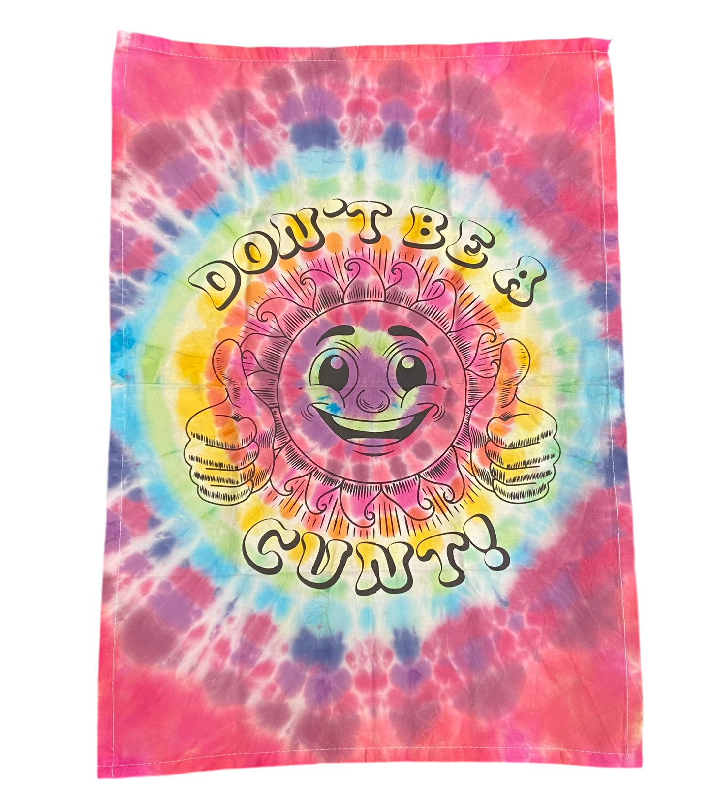 “Don’t Be a C*NT” Tie-Dye Tea Towel