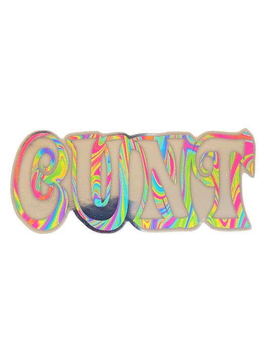 “C*NT” Psychedelic Sticker