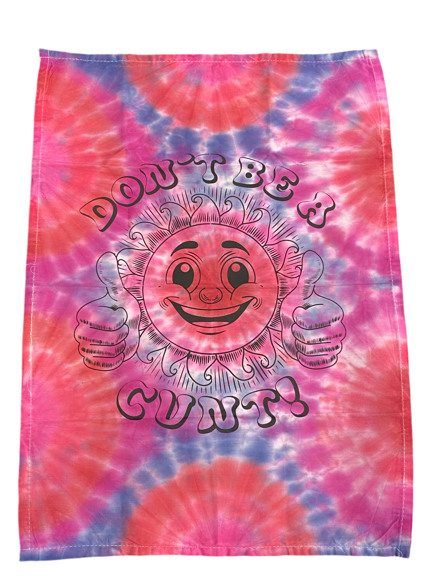 “Don’t Be a C*NT” Tie-Dye Tea Towel