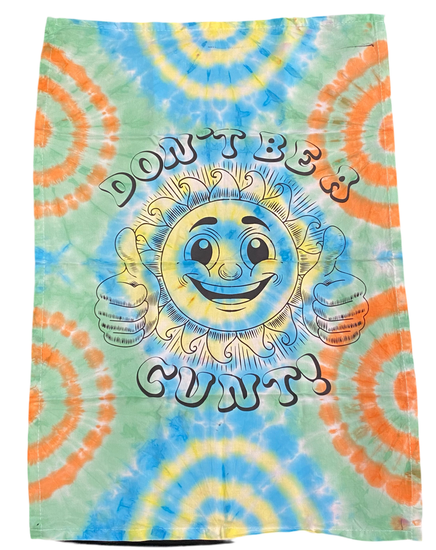 “Don’t Be a C*NT” Tie-Dye Tea Towel