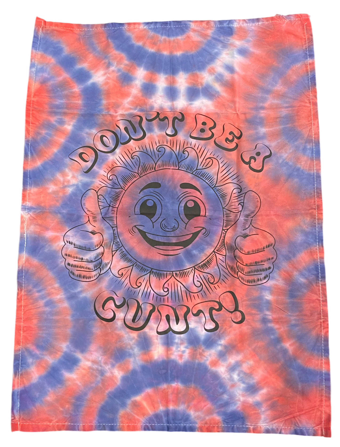 “Don’t Be a C*NT” Tie-Dye Tea Towel