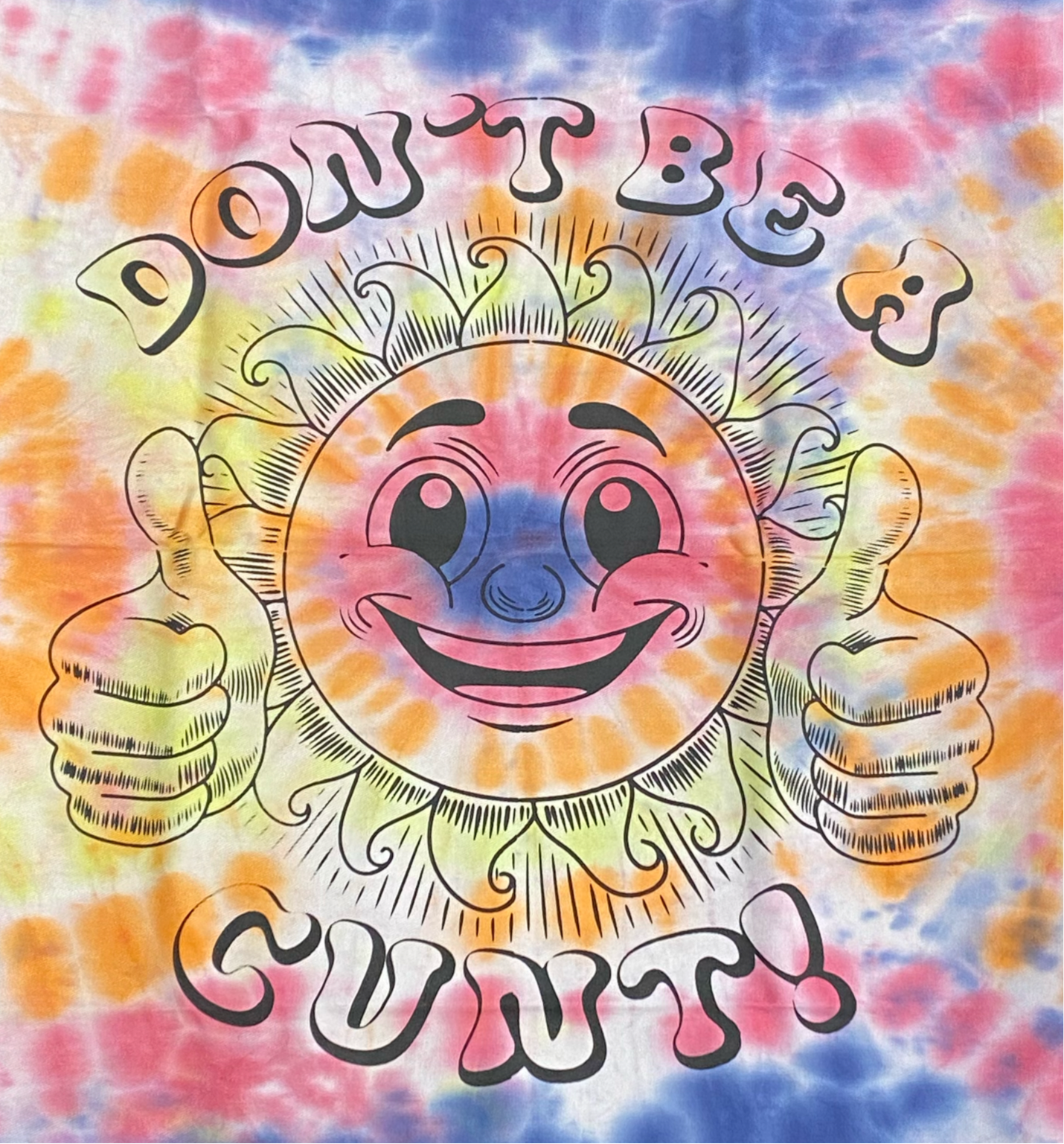 “Don’t Be a C*NT” Tie-Dye Tea Towel